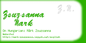 zsuzsanna mark business card