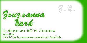 zsuzsanna mark business card